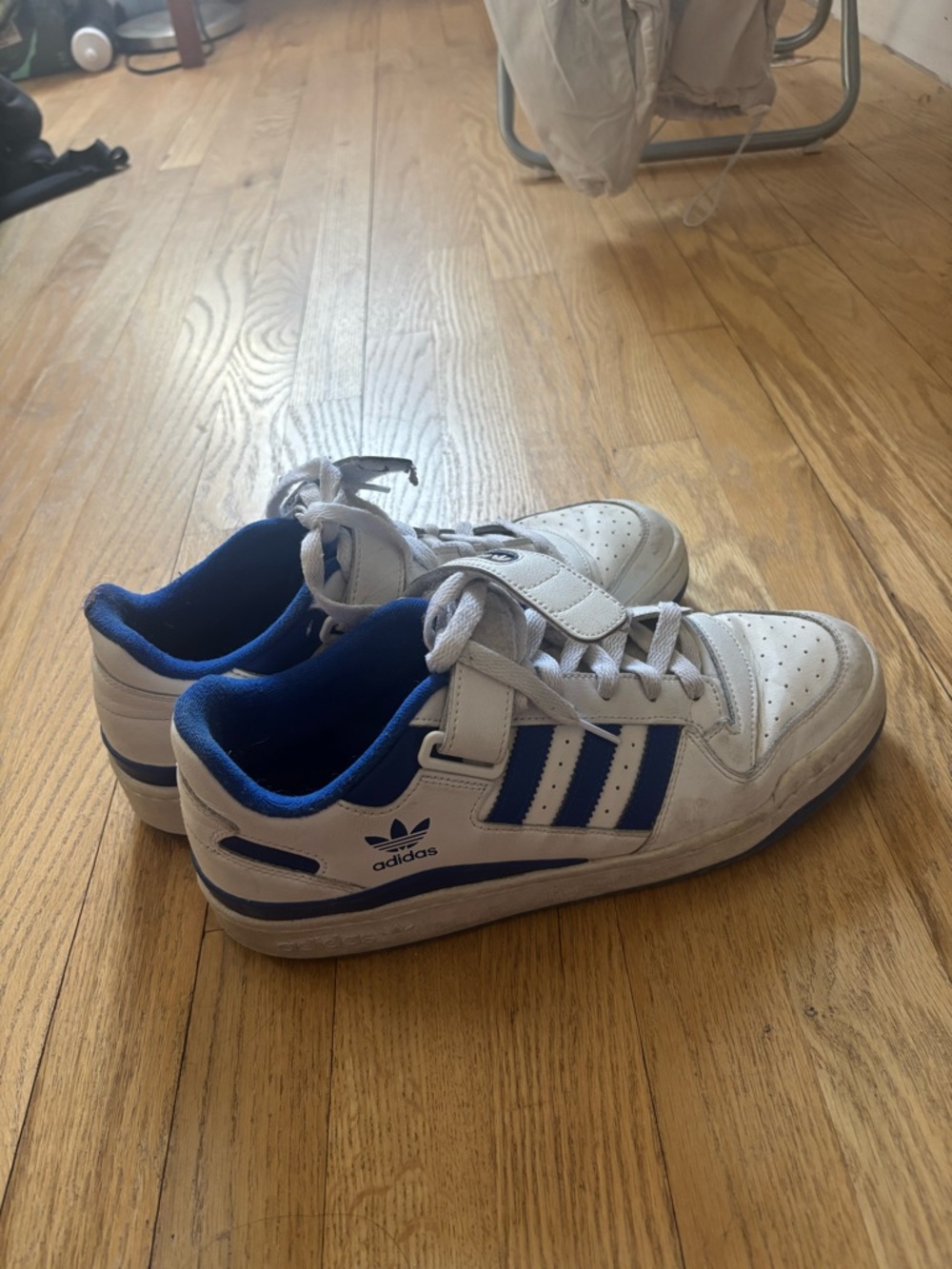 adidas White and Blue